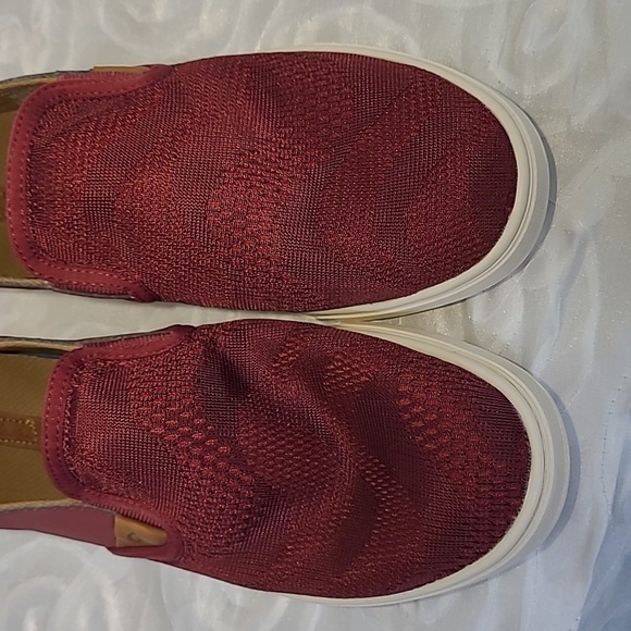OLUKAI Pehuea Maroon Red Slip On Comfort Sneakers Size W8 - Picture 14 of 14